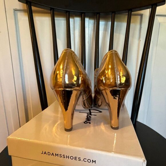 J. Adam’s NWB pixie Maryjane heels rose gold size 5.5 - Picture 8 of 9